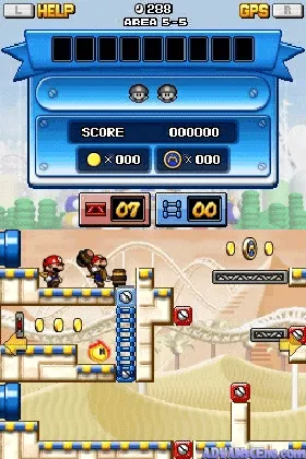 Mario vs. Donkey Kong - Mini-Land Mayhem! (USA) (Demo) (Kiosk) (NDSi Enhanced) screen shot game playing